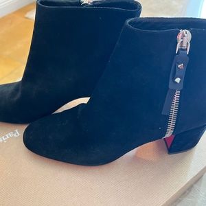 Christian Louboutin suede booties ankle boots szs 39